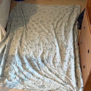 Urban Planet Green and Cream Bedding Mushroom Sheet and pillow case twin